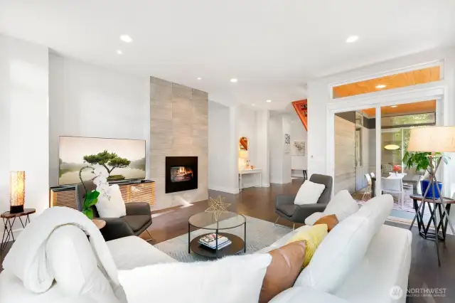 Note access to the covered patio from this room as well - great flow