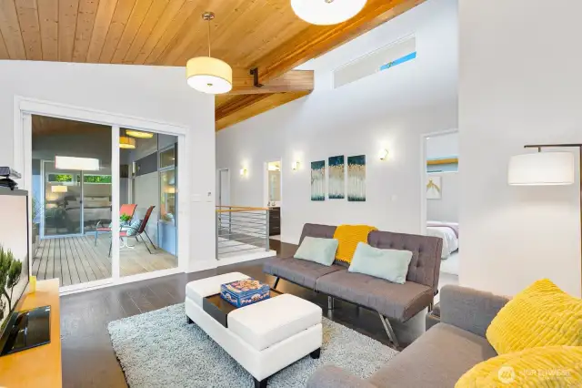 Loft has access to the covered deck as well