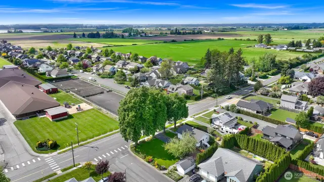 Drone shot facing Northwest