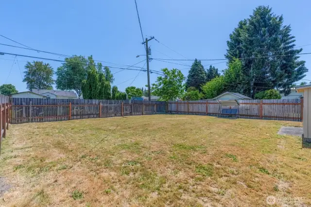 Fenced Yard