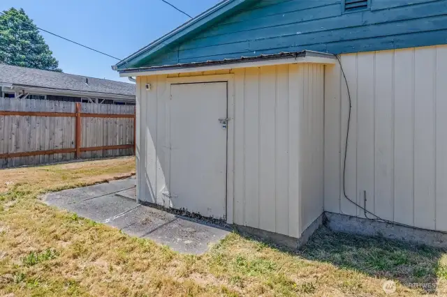 Attached Shed
