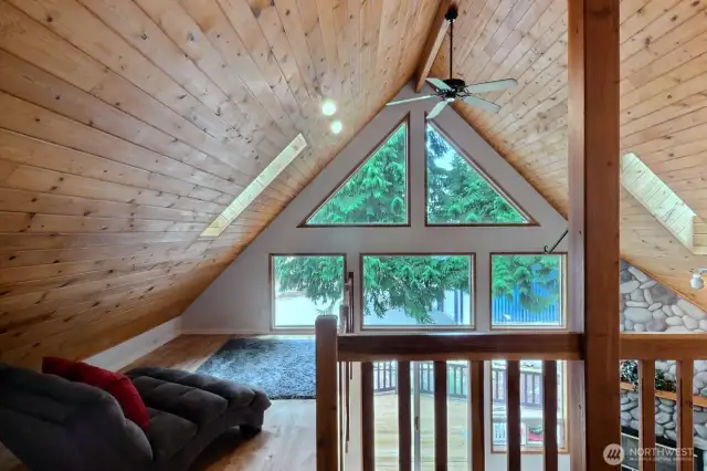 Extra relaxing space upstairs.