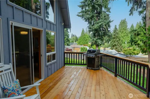 Another view of the new Deck