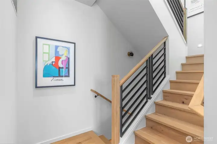 Back inside and heading upstairs....