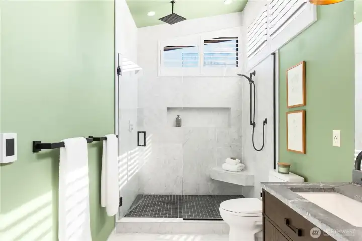 Pampered! Primary bath. Walk in and experience the Zen.