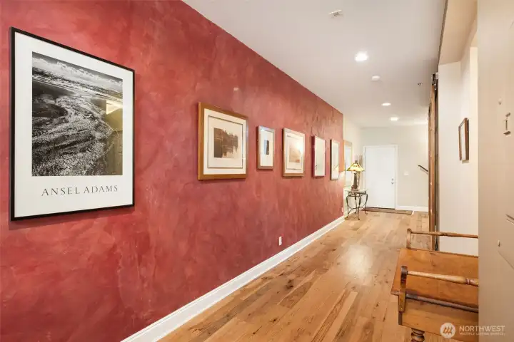 Head back down the hall toward the entry.