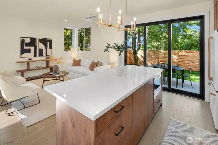 Elegant yet simple design elements throughout the home make for a calm, refined atmosphere.