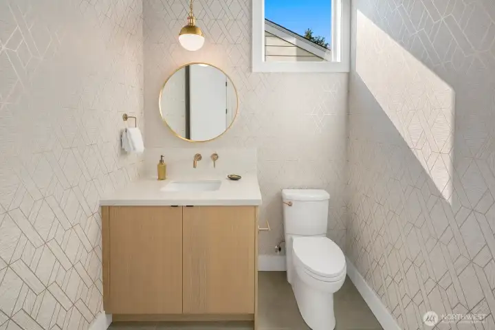 This is the powder room on the main living area.