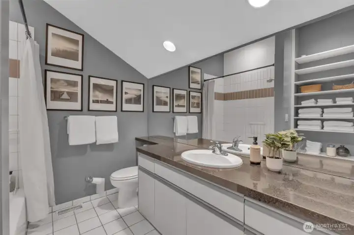 Second bedroom is en-suite with full bath
