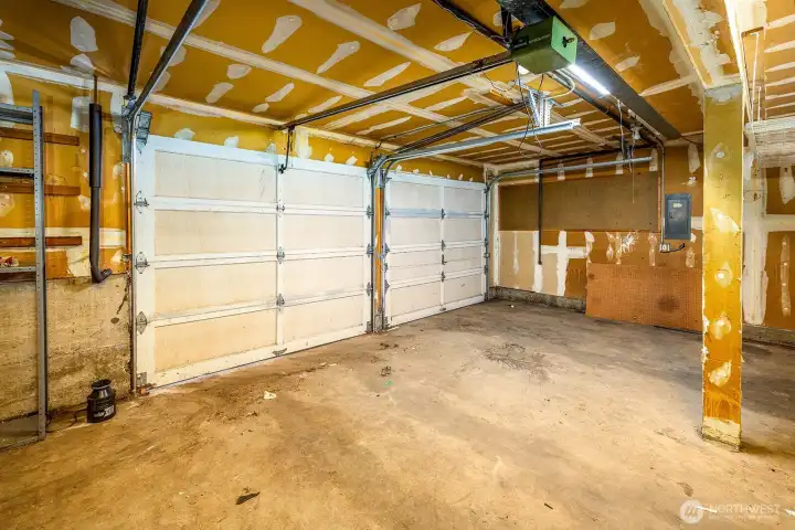 Spacious 2 car garage