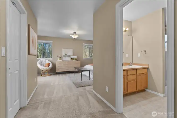 Large primary suite.