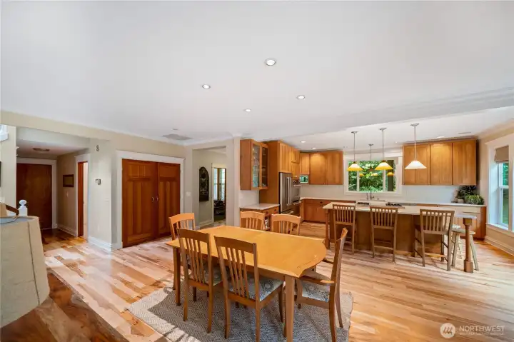 The kitchen has been completely remodeled, completed this year. Warm maple cabinetry, quartz counters, full height tile backsplash are just some of the luxurious details The kitchen has been completely remodeled, completed this year. Warm maple cabinetry, quartz counters, full height tile backsplash are just some of the luxurious details