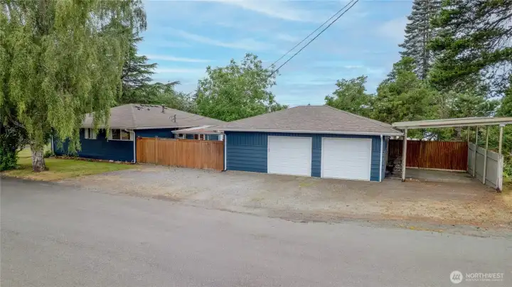 oversized  detached garage