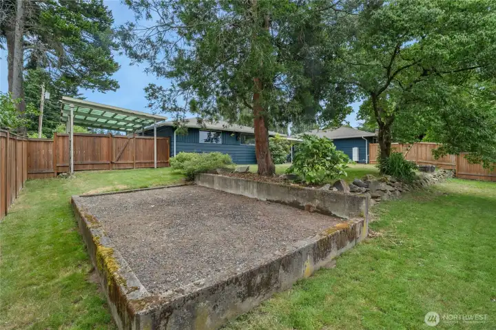 Cement pad for possible firepit?