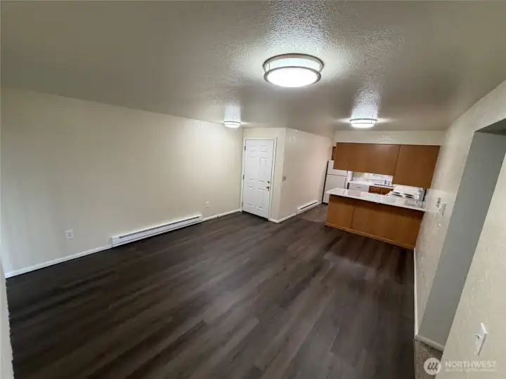 Great room concept with LPV flooring