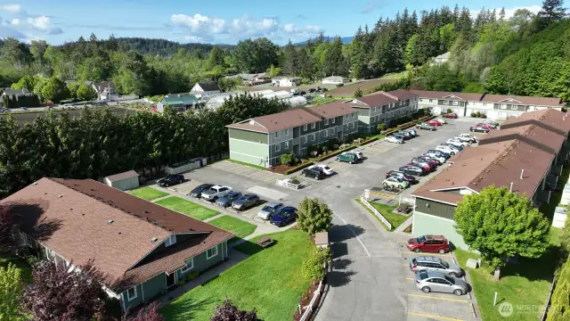 looking southwest towards Joe's Gardens