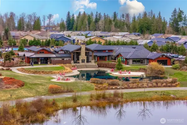 The Seven Summits Lodge is your private club as a Trilogy homeowner where the opportunities are endless.  Go for a swim, learn ceramics, state-of-the-art work out facilities, golf simulator, culinary kitchen and so much more.  The Mantle restaraunt and bar serves up delicious food and drinks!