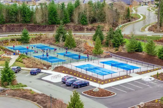 Six Pickleball courts to practice your game or join a league.