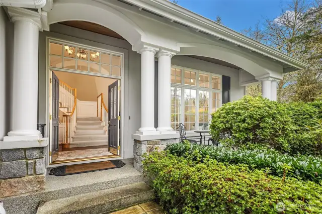 A pristine, updated estate home perfectly sited on a private .49 acre greenbelt lot, adjacent to the 3.5 acre community park.