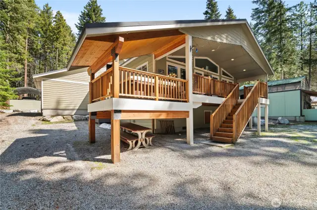 Another view of the covered back deck.