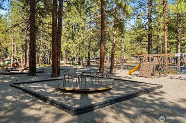 Community Club House and playground area.