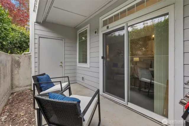 Storage Closet Off Patio, Shelf Stays*