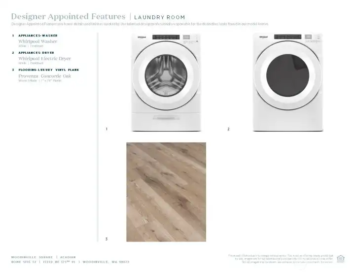 Designer appointed selections included in this home