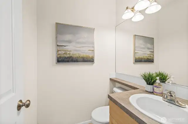 Half bathroom downstairs.