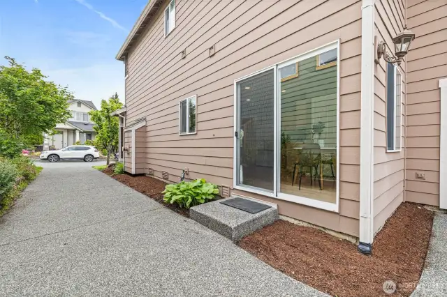 Your private driveway to your 2-car garage.