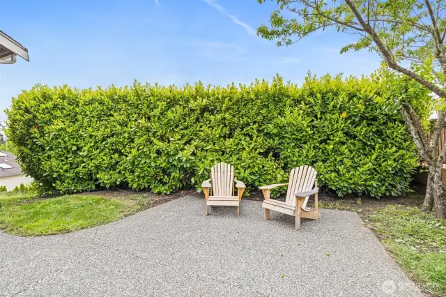 Your own private sitting area.