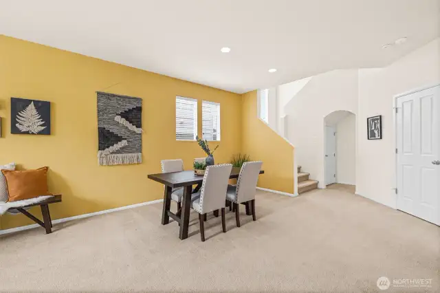 Dining area will fit everyone for your next get together.