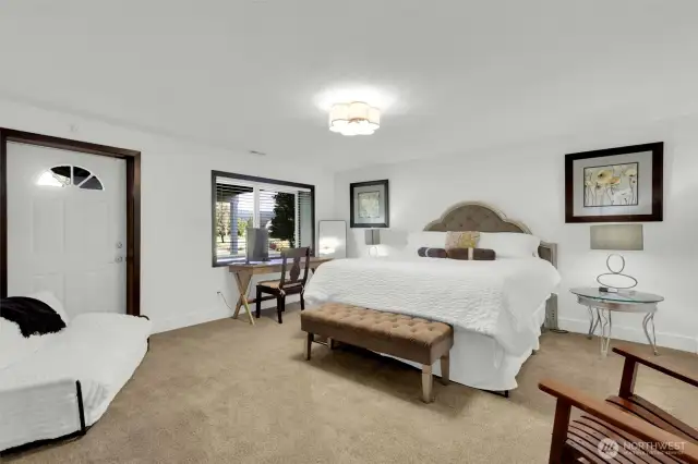 Bedroom 1 lower with exterior door