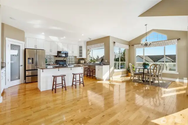 Home has a beachy feel.