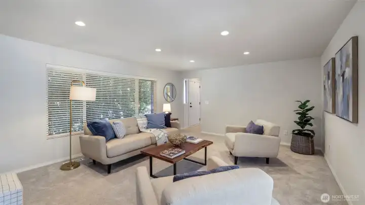 This space is filled with natural light and timeless charm.