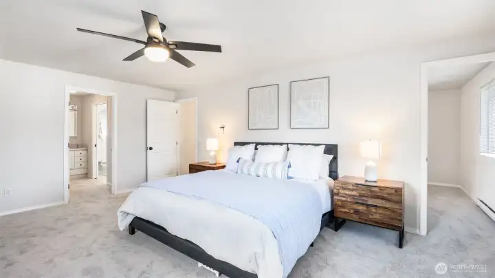 Complete with a walk-in closet and private ensuite for comfort and convenience.