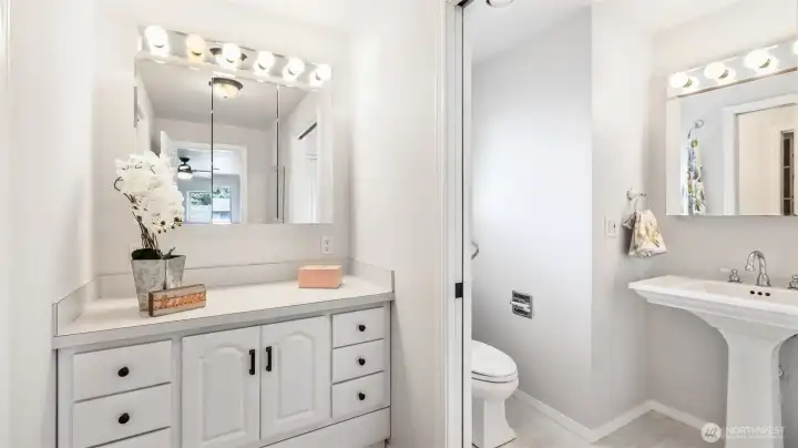 Convenient ensuite designed with everyday comfort in mind.