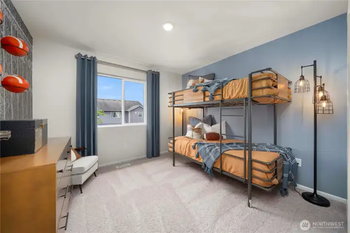Bed #3-DISCLAIMER: photos are of Model Home, also a Christy, and are for illustrative purposes only, finishes, features, upgrades, colors, and features will vary