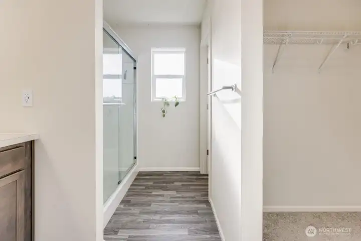 Primary walk-in closet