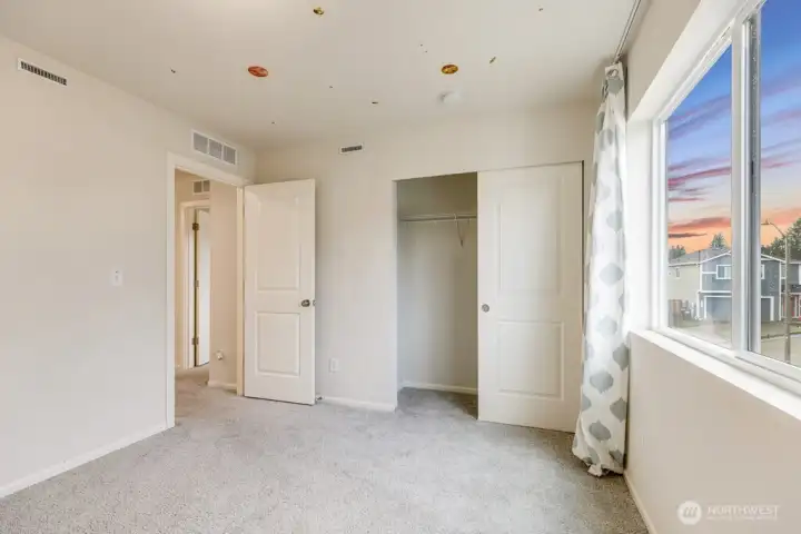 Laundry on upper level