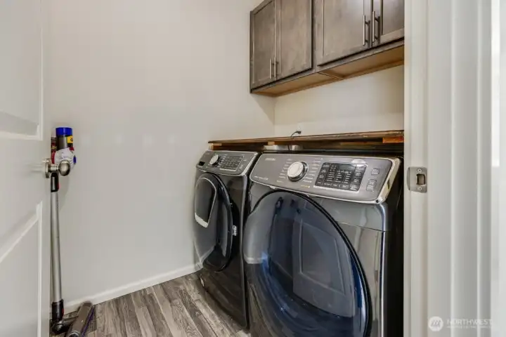 Laundry on upper level