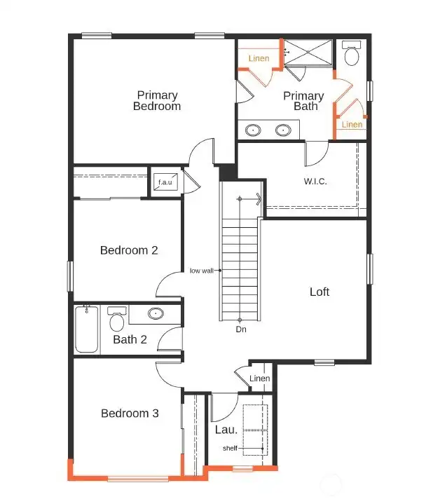 Layout rendering, not of actual home