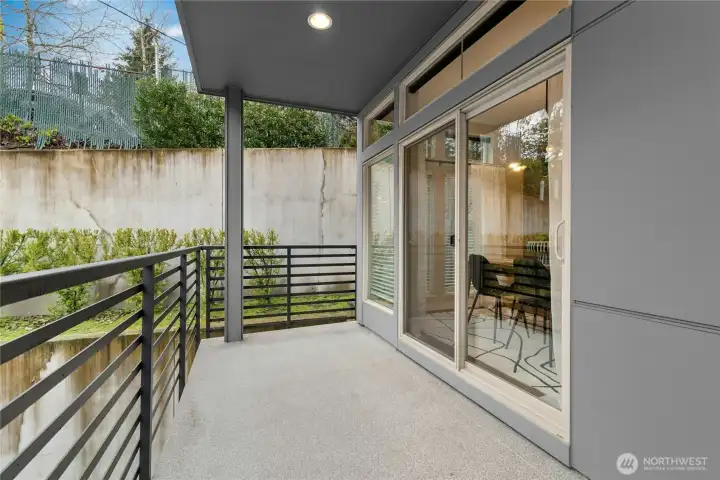 Covered balcony off dining room for perfect indoor & outdoor living!