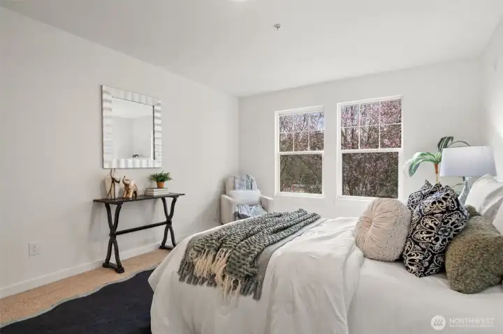 Upstairs bedroom - one of two nice sized bedrooms on the second level.
