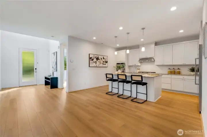 Entry leading to open concept