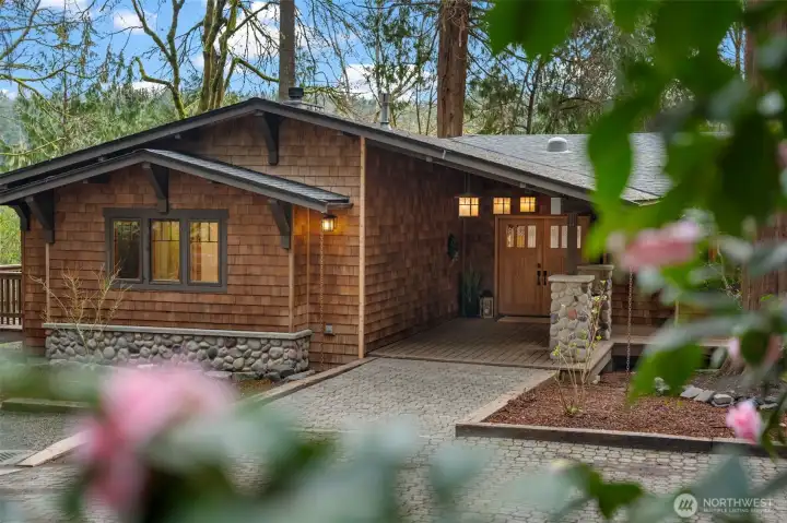 Cedar exterior with classic Pacific Northwest design