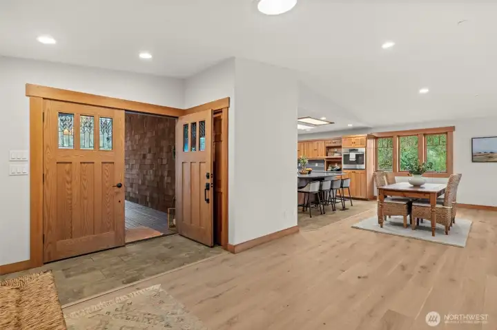 Open layout with easy flow into main living areas