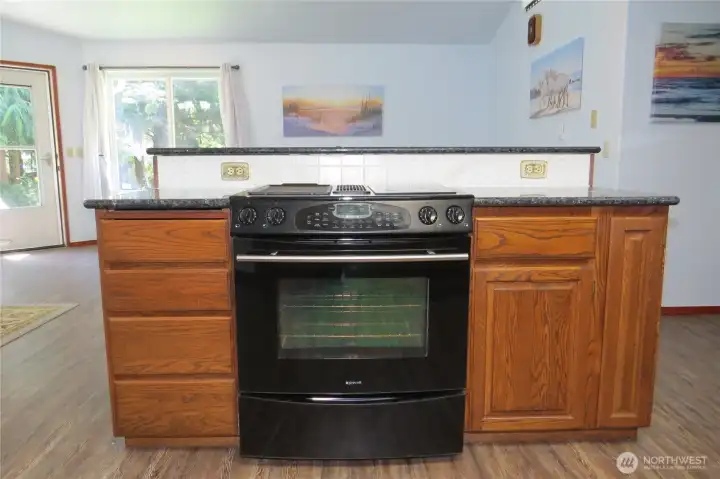 Kitchen Island creates a clean and functional space for creating great meals!