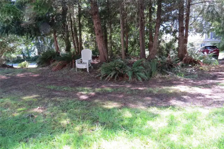 There is plenty of off street parking or come directly into the garage! Use the circular driveway when departing!