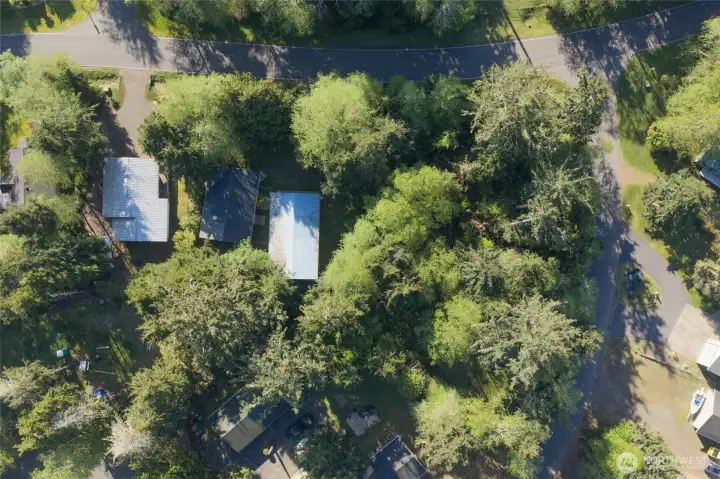 Aerial view coming back to your new home on Duck Lake Dr. NE! Aerial view coming back to your new home on Duck Lake Dr. NE!