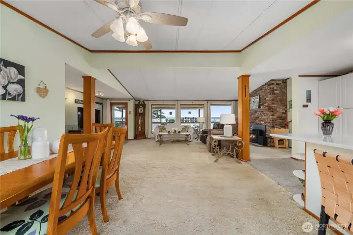 Angle from front entry